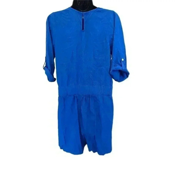 ESCAPADA LIVING Blue 3/4 Sleeve Romper - size Small - Picture 2 of 3